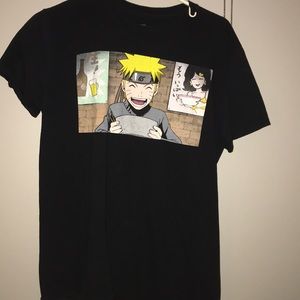 black naturo ichiraku ramen shop tee